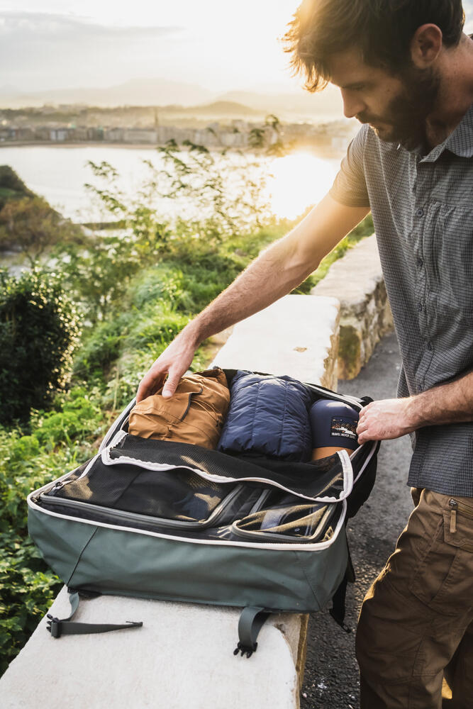 Travel 500 40l organizer backpa, no size Caqui-marrom UNICO