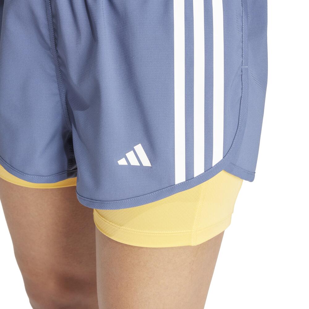 Shorts de corrida 2 em 1 feminino