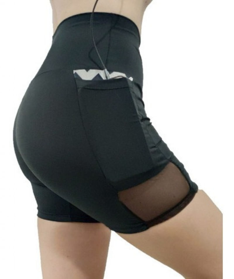 Kit 2 Shorts Moletinho Click Feminino com Bolso