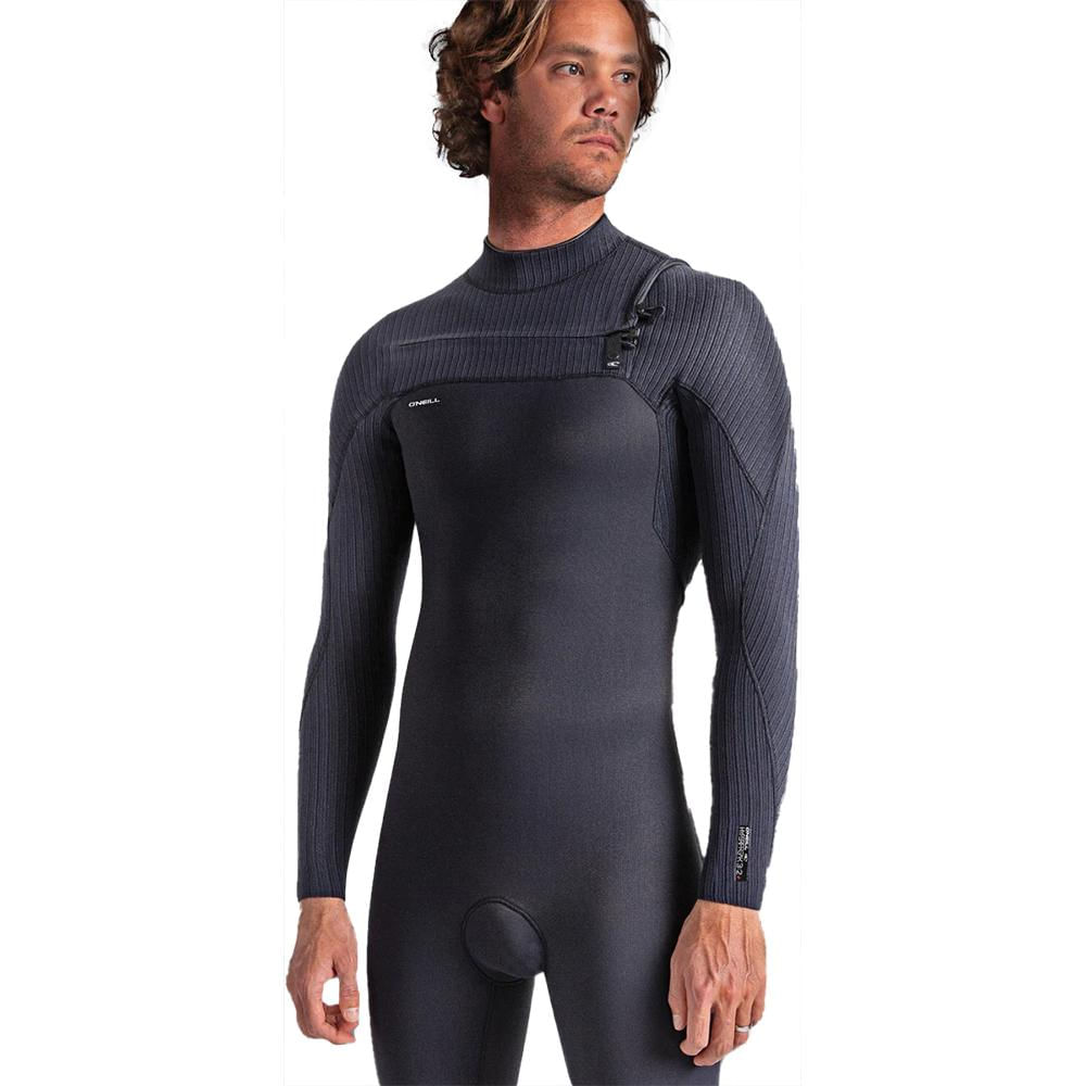 Long John O'Neill Hyperfreak 3/2+MM Chest Zip Full Black