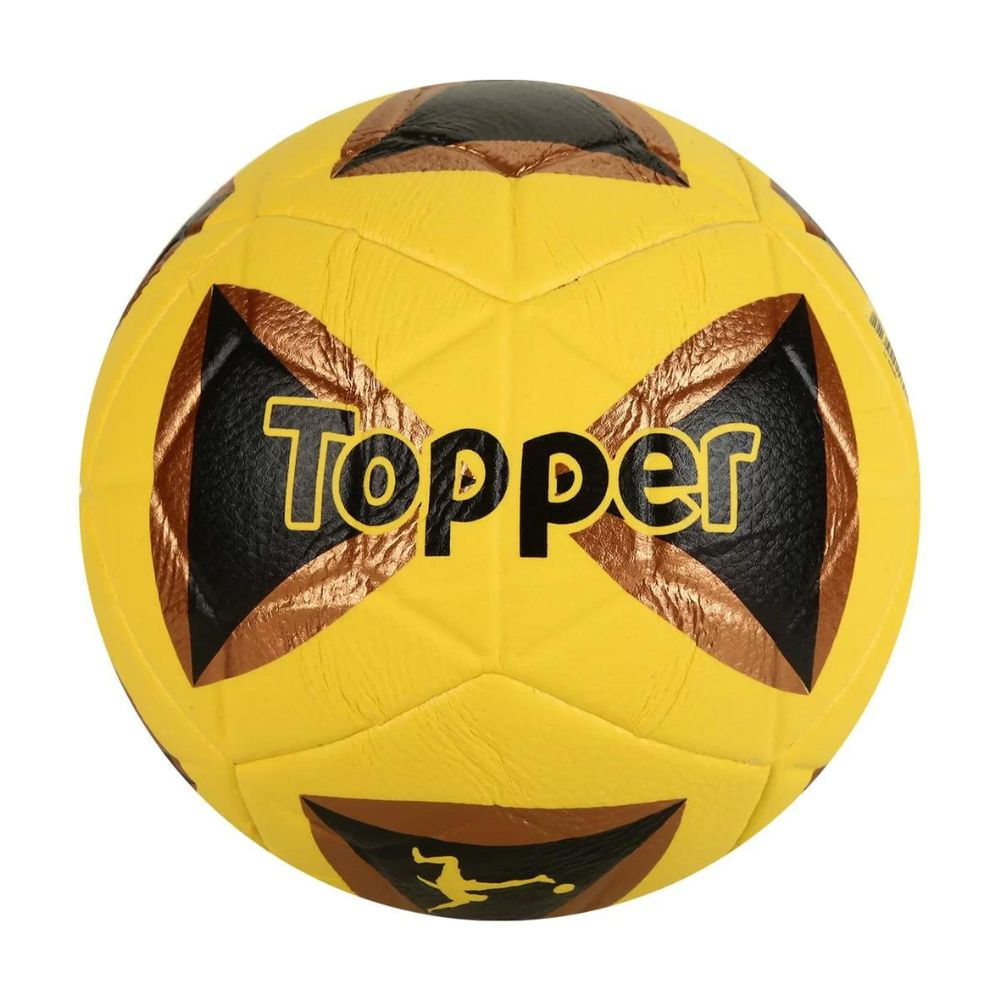 Bola de Futevôlei Topper Oficial Amarelo e Preto