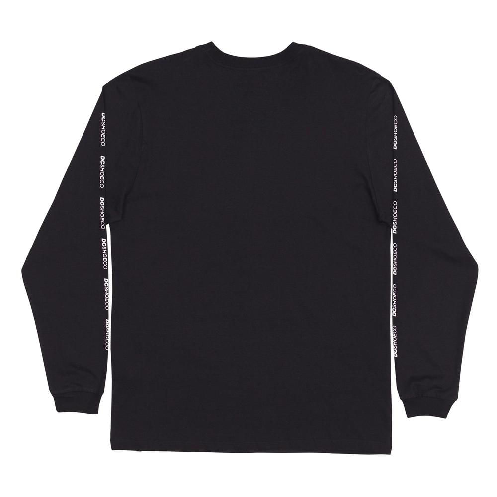 Camiseta DC Shoes Manga Longa Minimal Stripe WT24 Preto Camiseta DC Shoes Manga Longa Minimal Stripe WT24 Preto