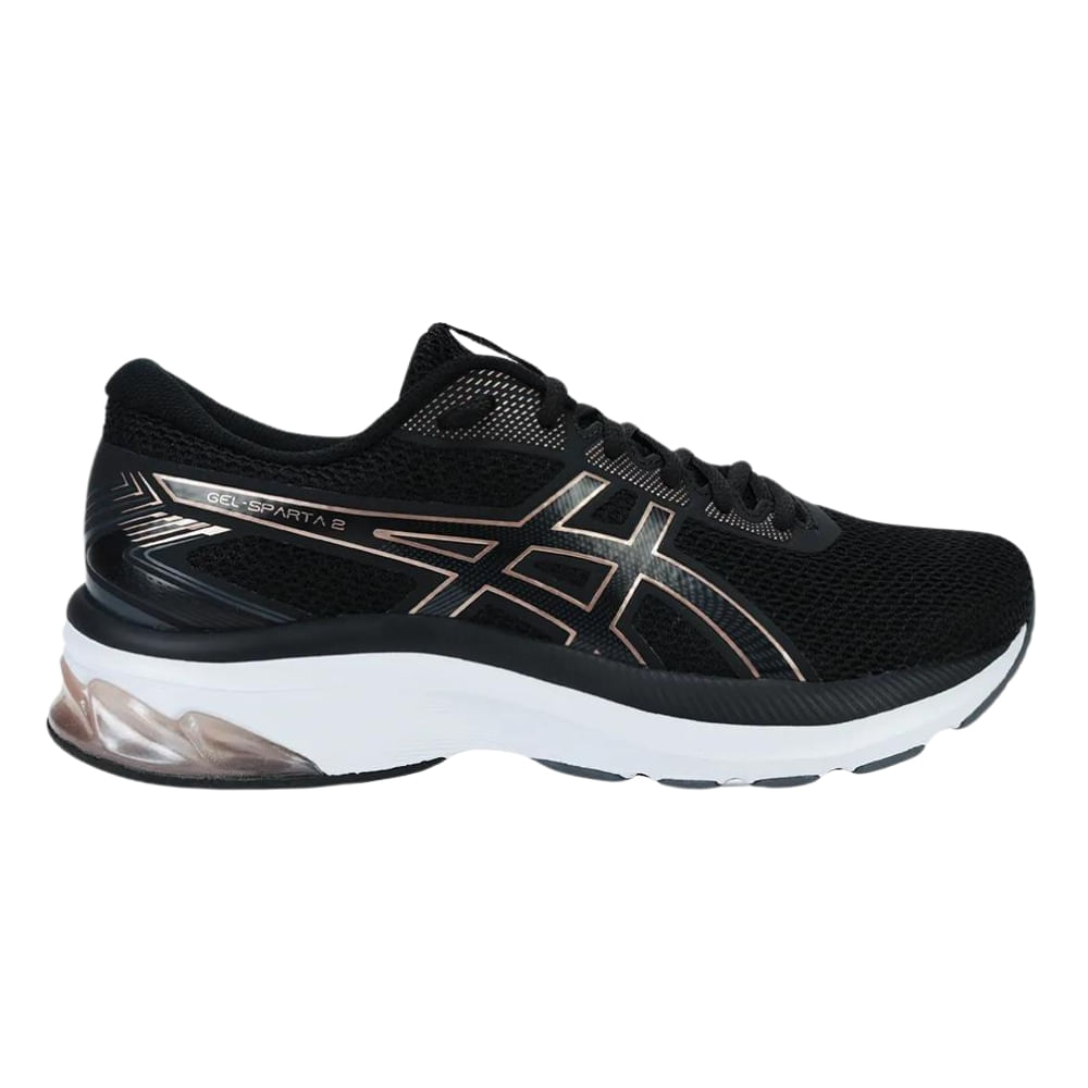 Decathlon Tênis Asics Gel Sparta Feminino Preto com Branco e