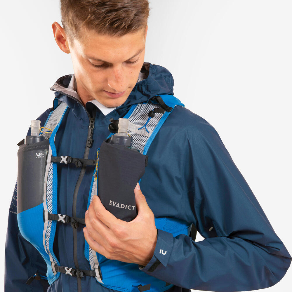 Mochila de Trail Running 10 Litros Com bolsa de agua 1 Litro Evadict