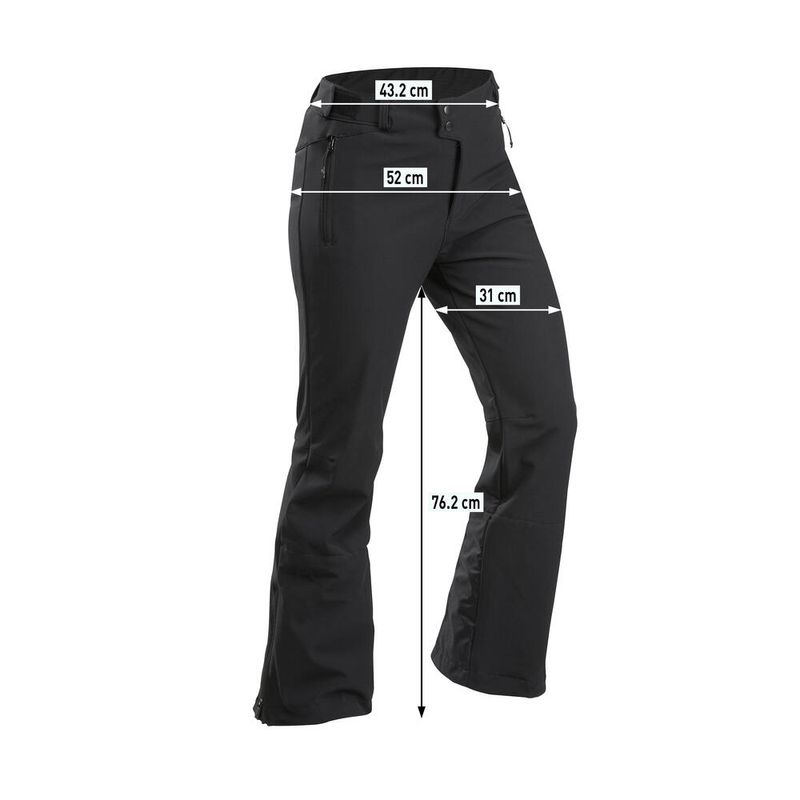 Pant ski & snb 500 slim m uk 32" / eu m Preto-fumê 4G
