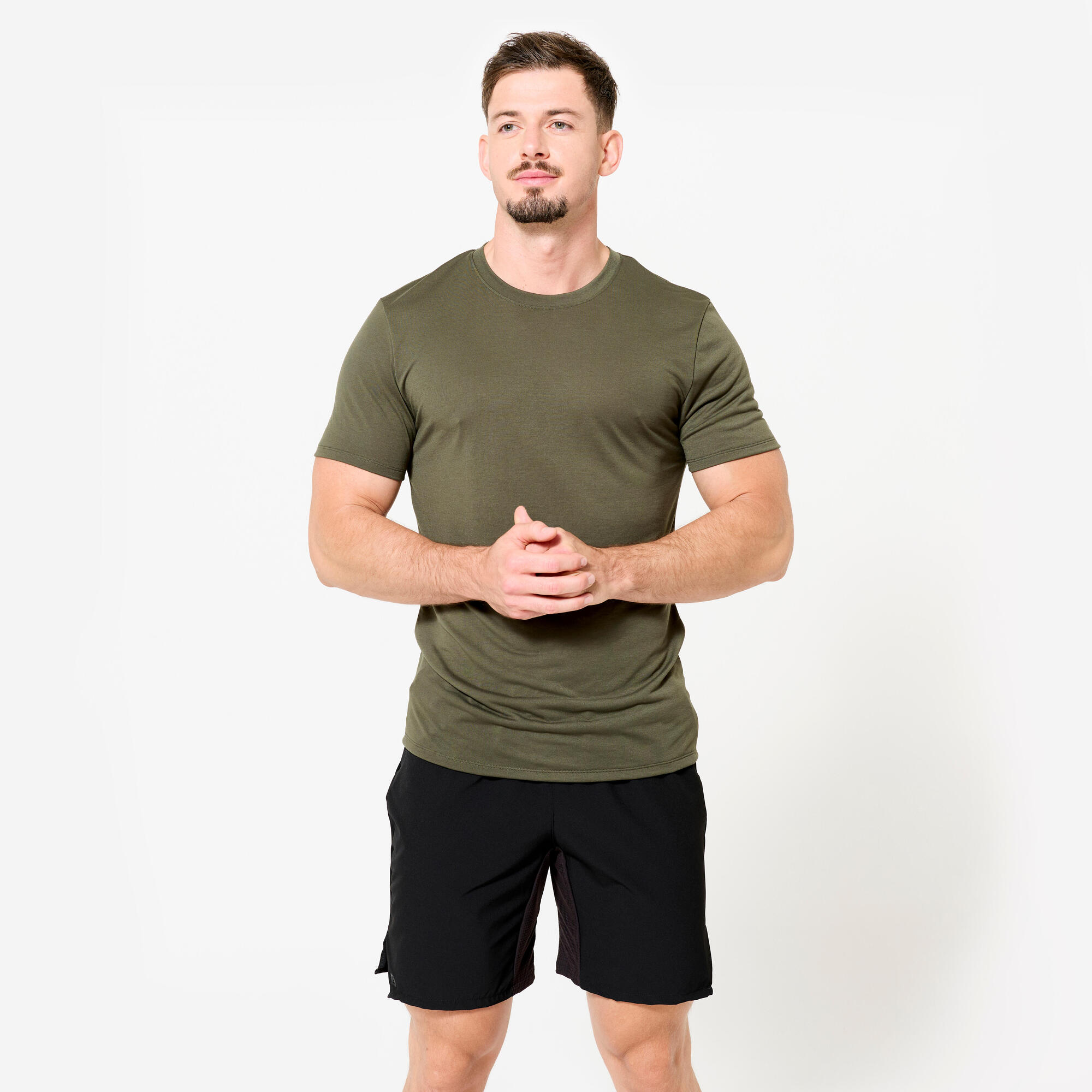 Camiseta Masculina de Treino Xt500 Domyos Verde