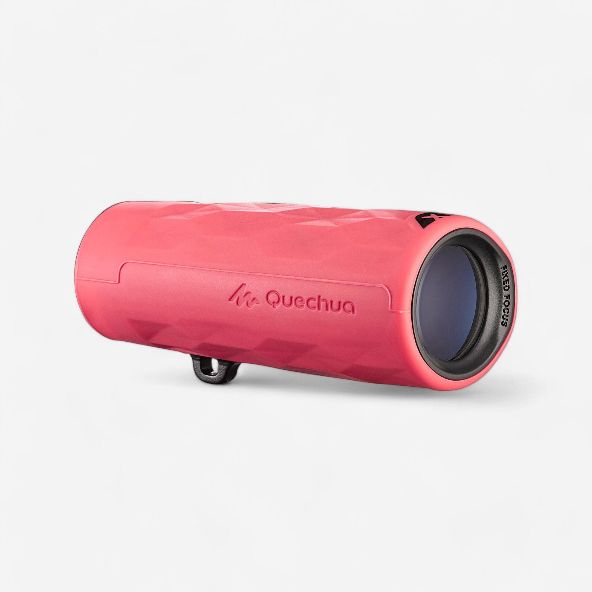 Monocular infantil para trilha com foco fixo M100 - x8 ampliação-rosa