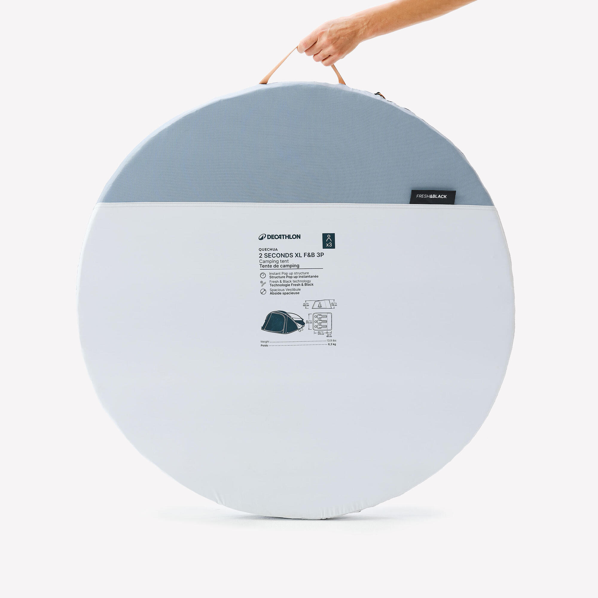 Encontraproduto.com.br - Barraca instantânea para camping 3 pessoas - 2 segundos