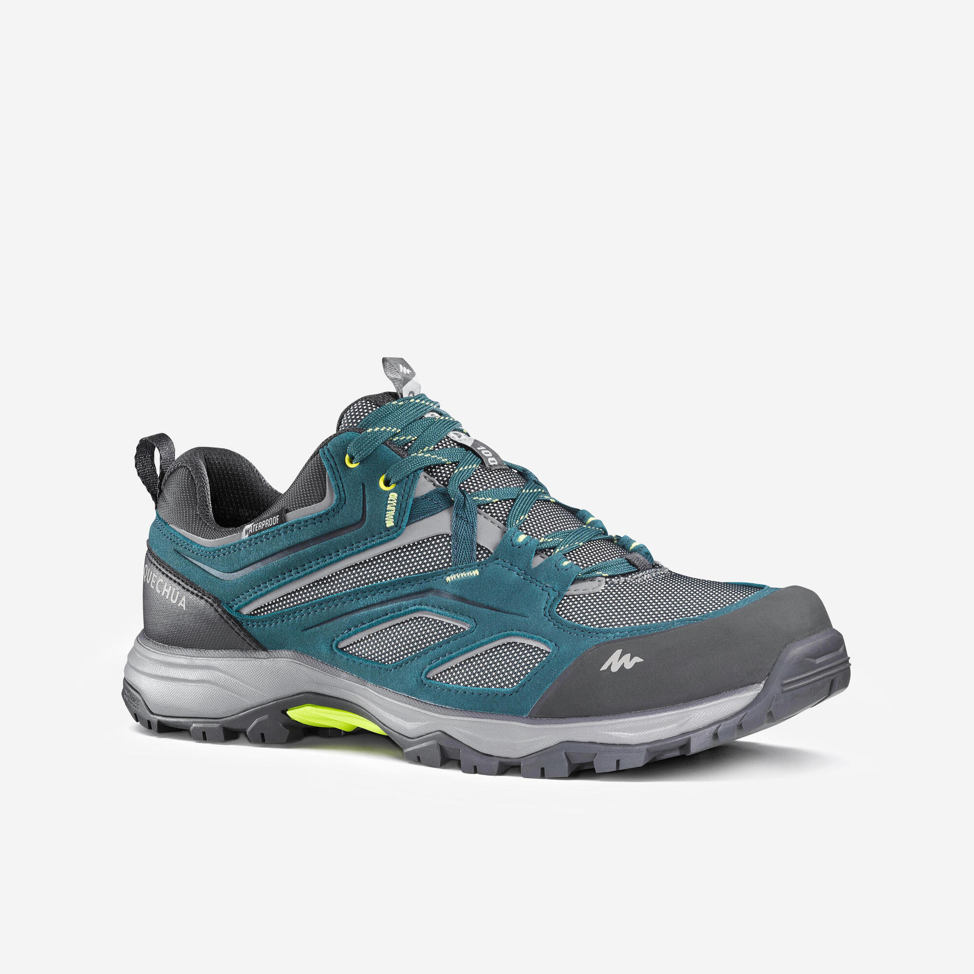 Decathlon - Tênis Masculino de Trilha Impermeável Mh100 Quechua Cinza