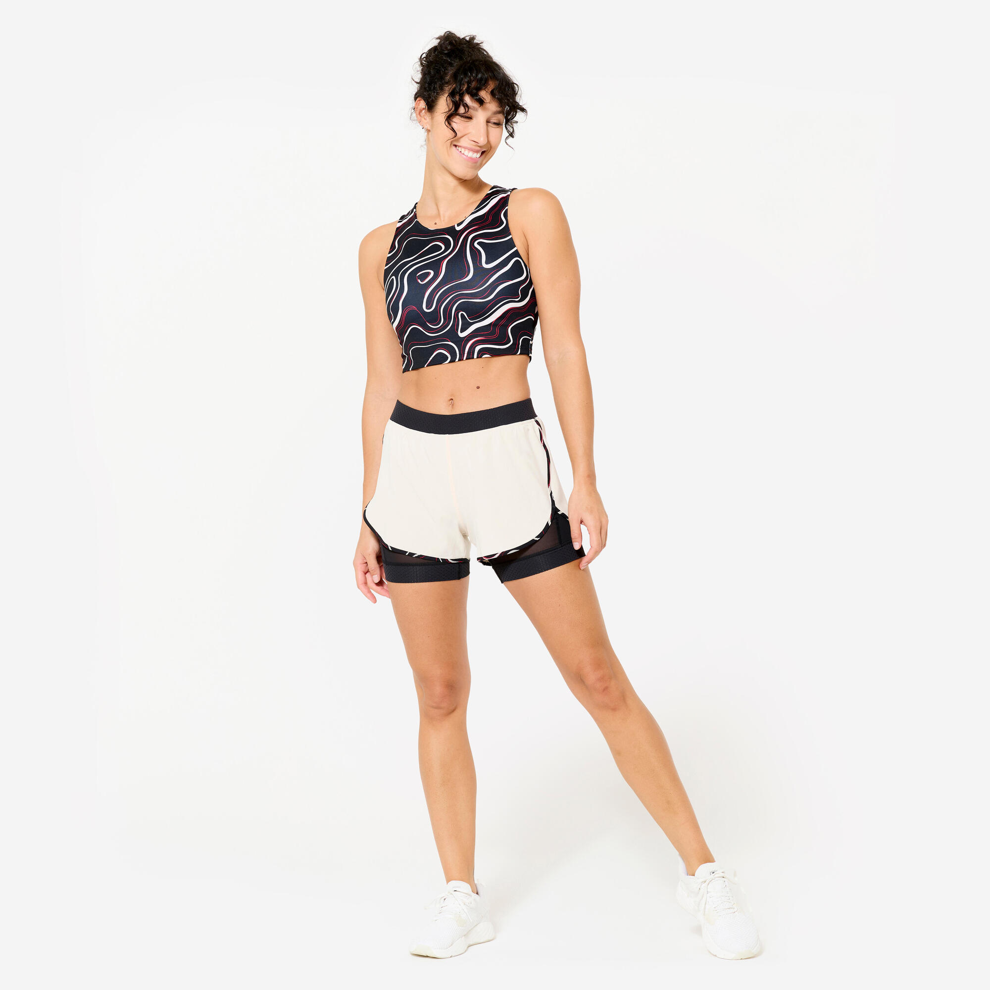 Encontraproduto.com.br - Shorts 2 em 1 para Treino Feminino