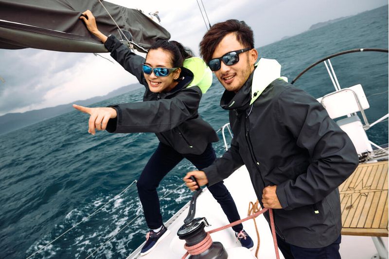 Casaco Masculino de Vela Impermeável Sailing 300 Tribord, cinza, 3G