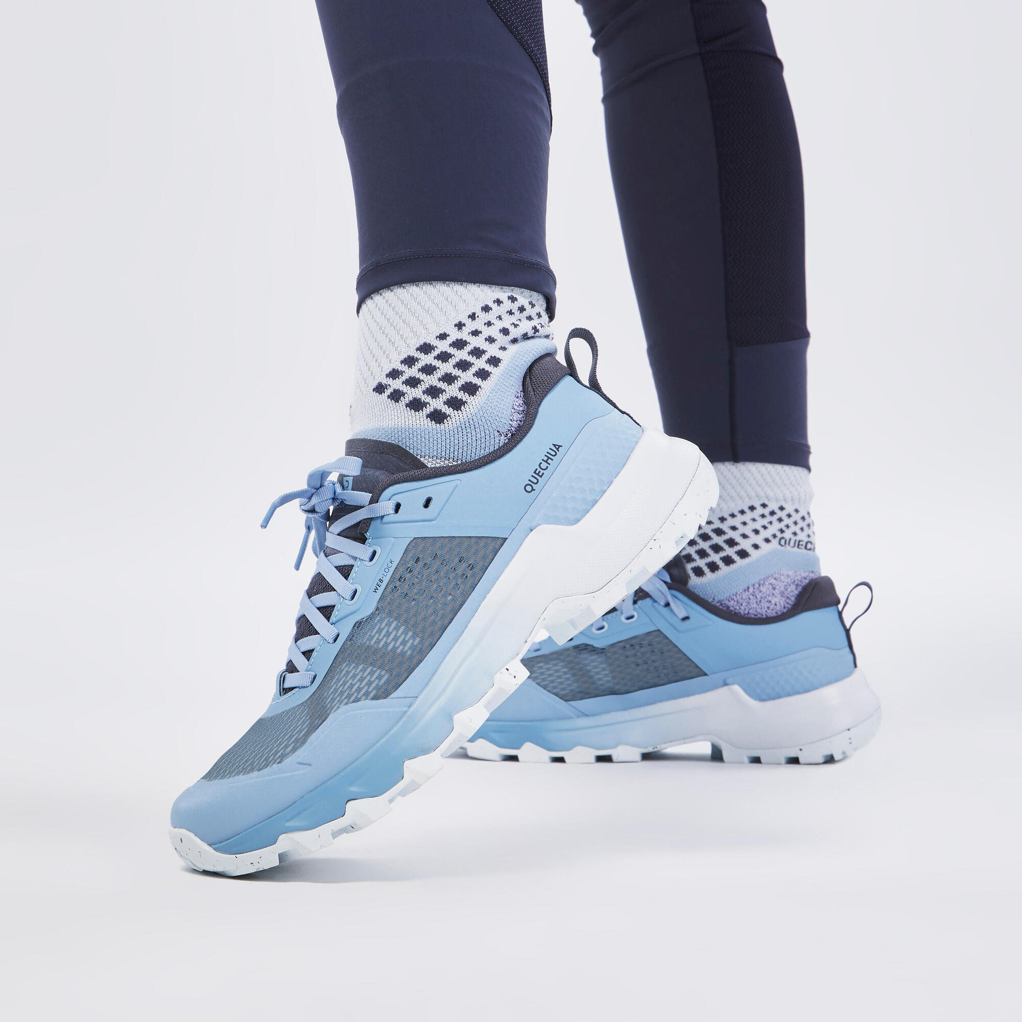 Decathlon | Calçado Feminino de Trilha Mh500 Quechua Azul Preto