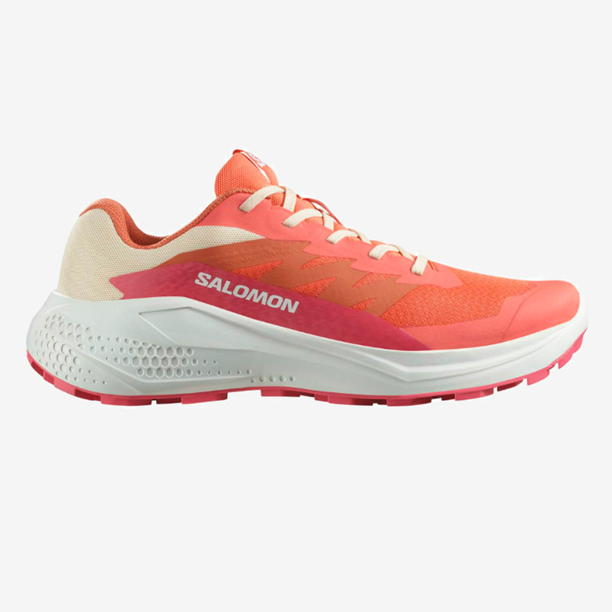 King salmon① デュランダル Decathlon | Tênis Feminino Salomon Alpha Glide Laranja Trail Running
