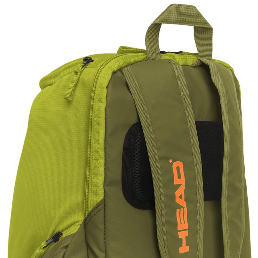 Decathlon | Mochila Head Pro 28L Verde e Laranja