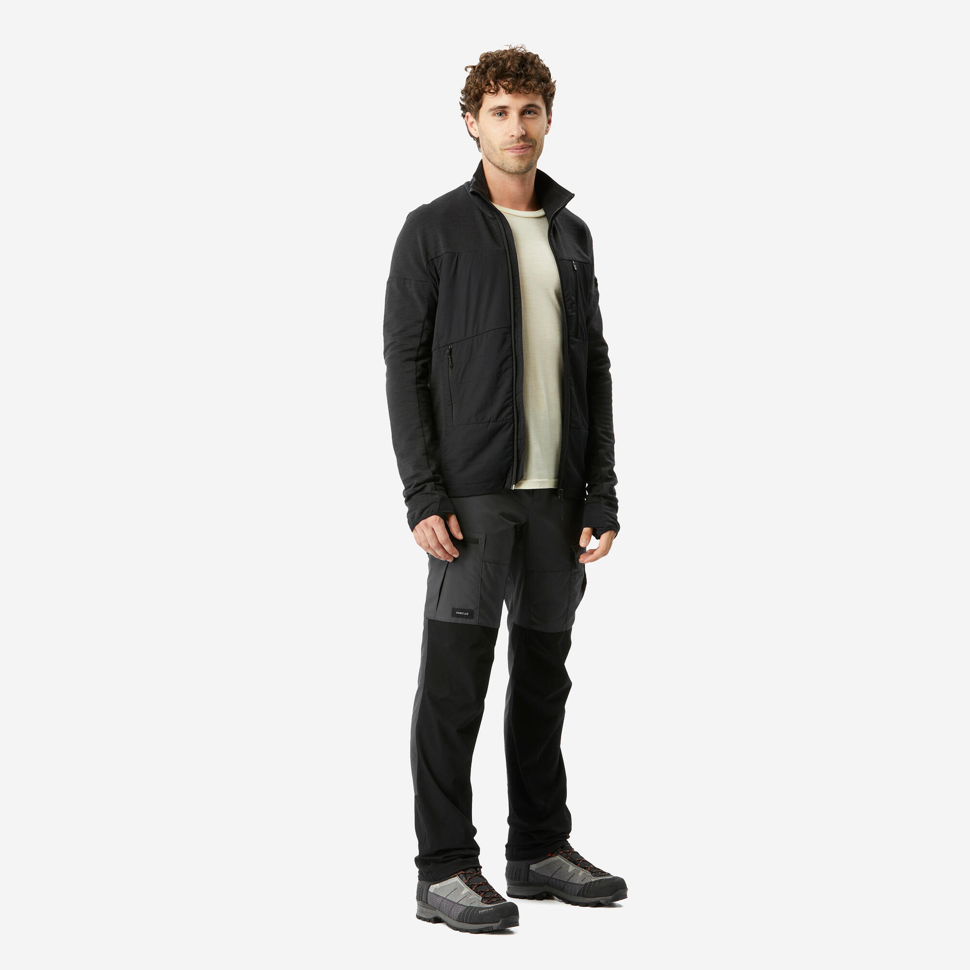 Decathlon | Jaqueta Masculina de Trekking MT900 Simond Preta