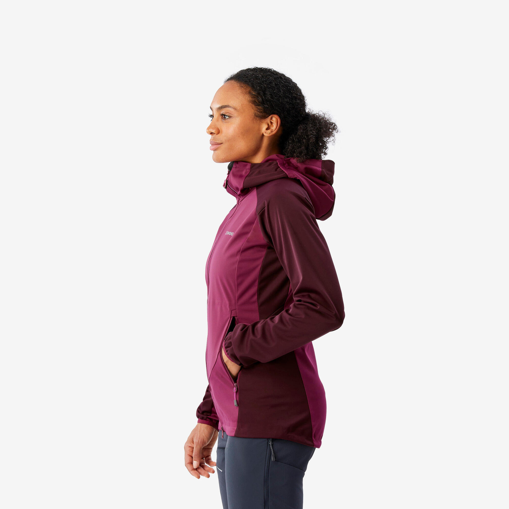 Decathlon | Jaqueta Feminina de Trilha Alpinismo Softshell Simond