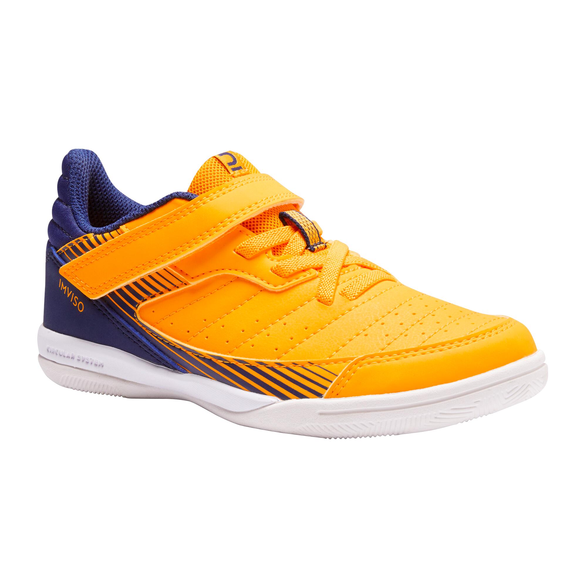 Decathlon | Chuteira Infantil de Futsal Escudo 500 Kipsta Amarelo