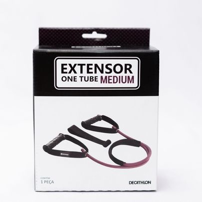 Elástico Extensor de Musculação One Tube Medium Domyos Roxo