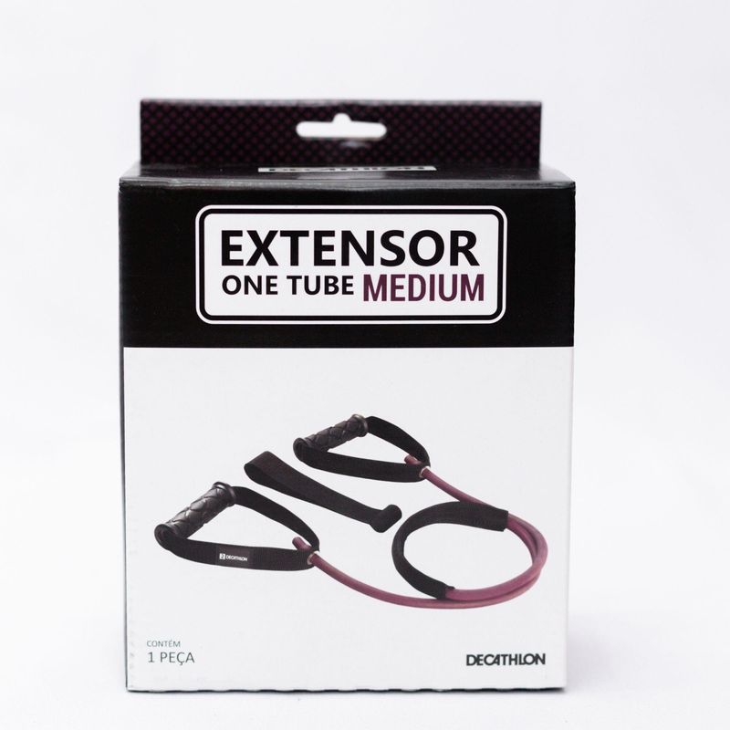 Elástico Extensor de Musculação One Tube Medium Domyos Roxo