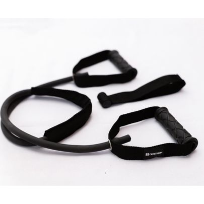 Elástico Extensor de Musculação One Tube Hard Domyos Preto