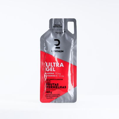 Ultra Gel Energy de Carboidrato 40g com Cafeina Decathlo Fruta Vermelha