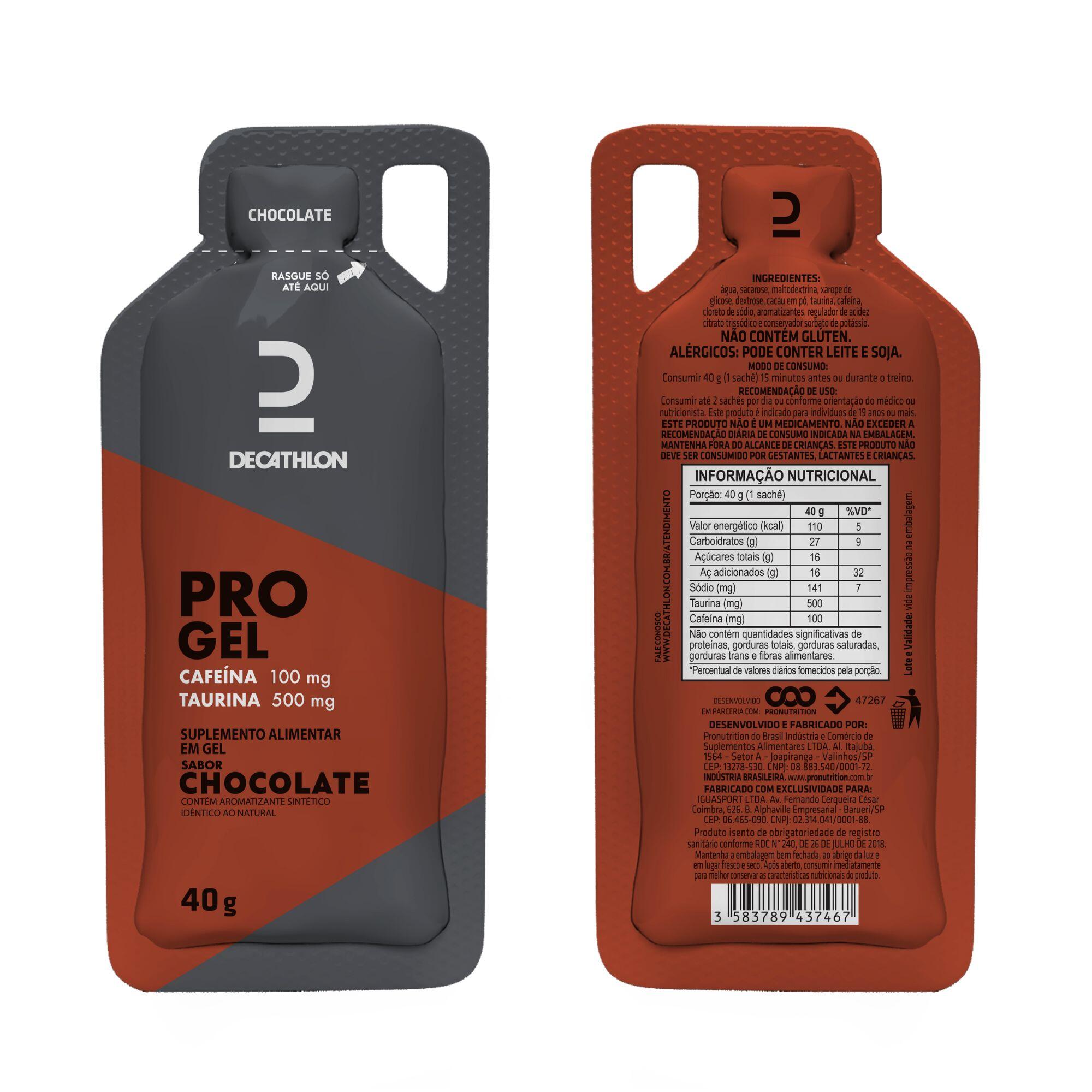 Gel Pro Cafeina e Taurina Chocolate 40g Decathlon