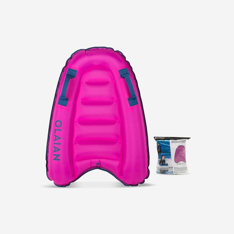 Prancha Infantil de Bodyboard Découverte Gonflable (15 25kg) Olaian Rosa