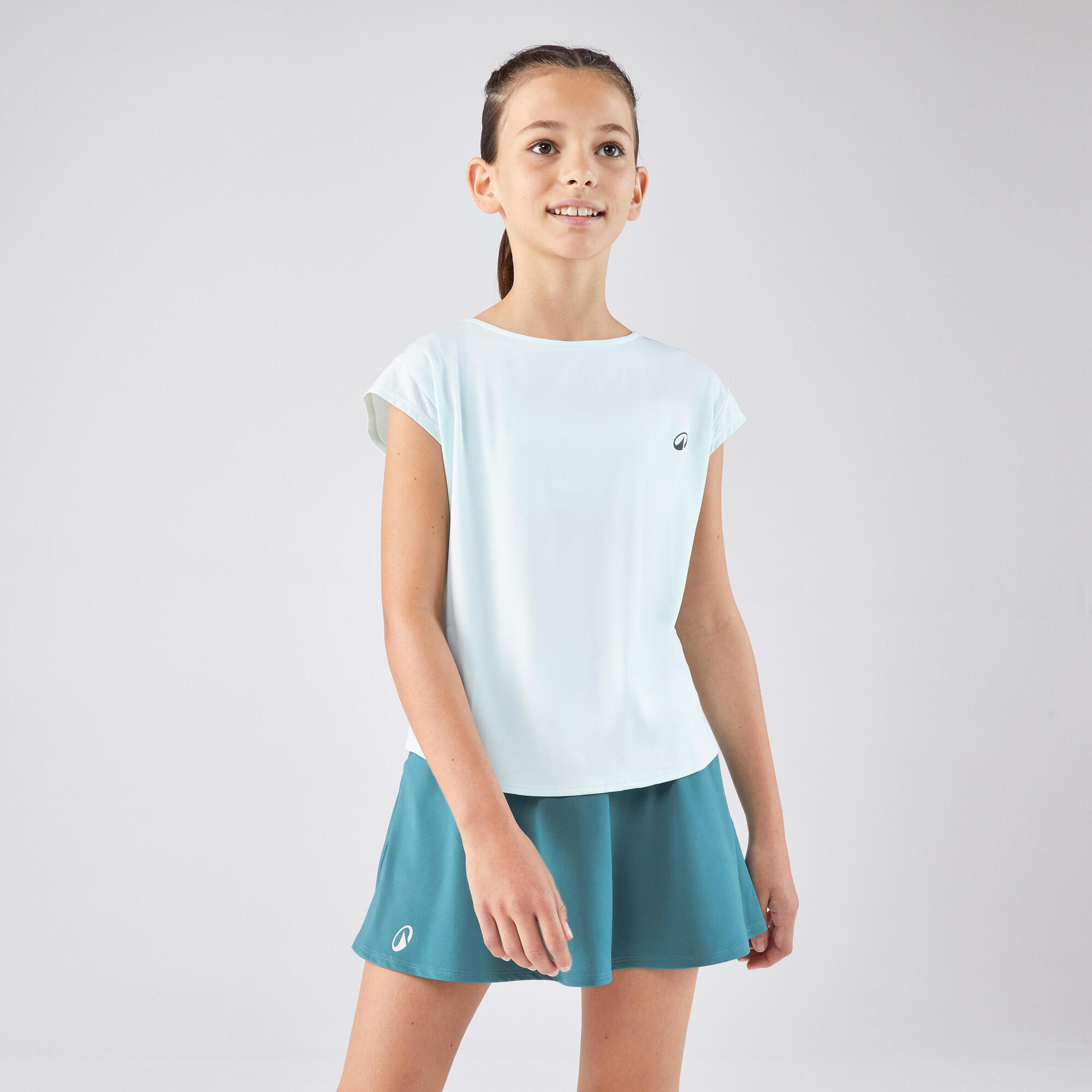 Camiseta Infantil de Tênis 500 Kuikma Verde