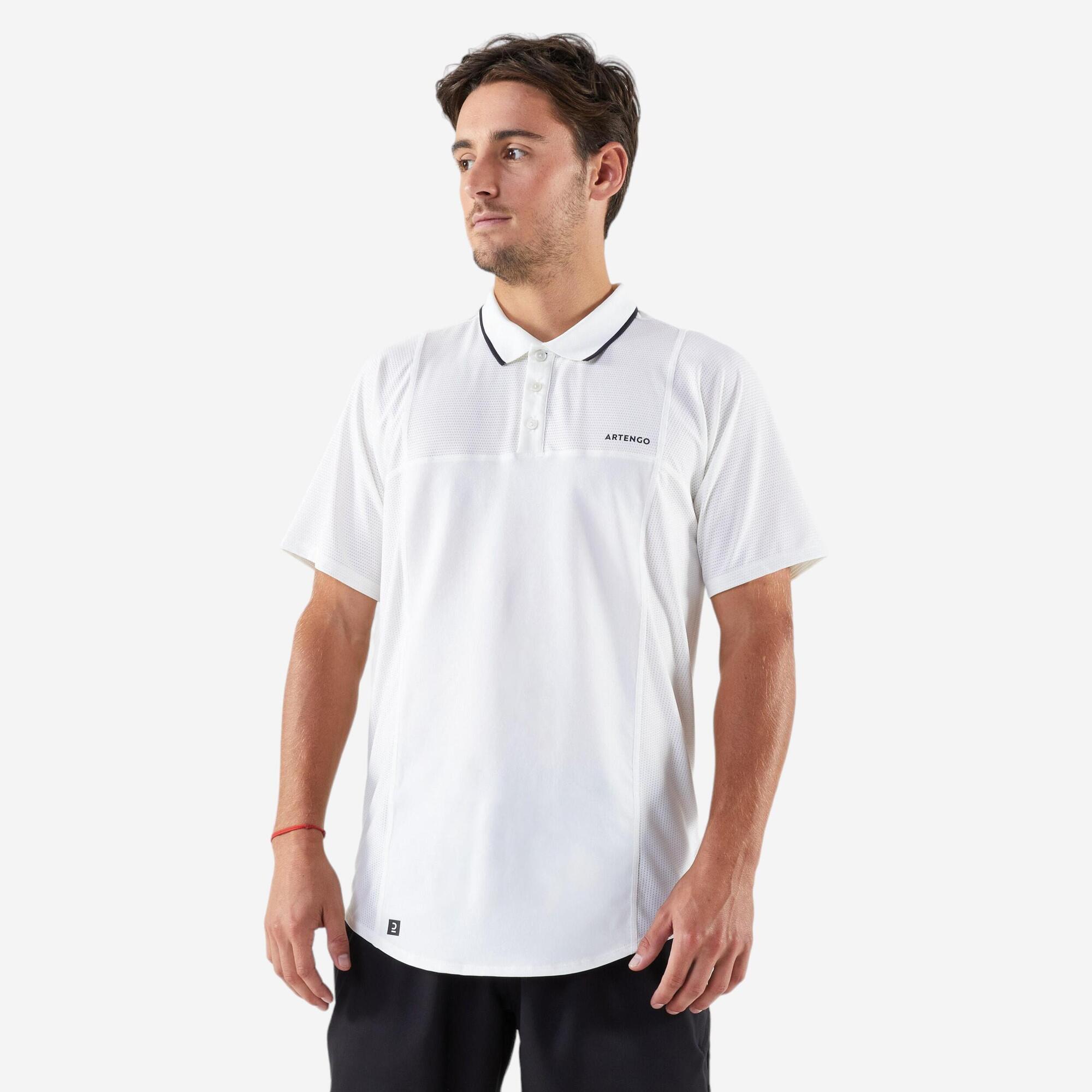 Camisa Polo Masculina de Tênis Dry Artengo Branca
