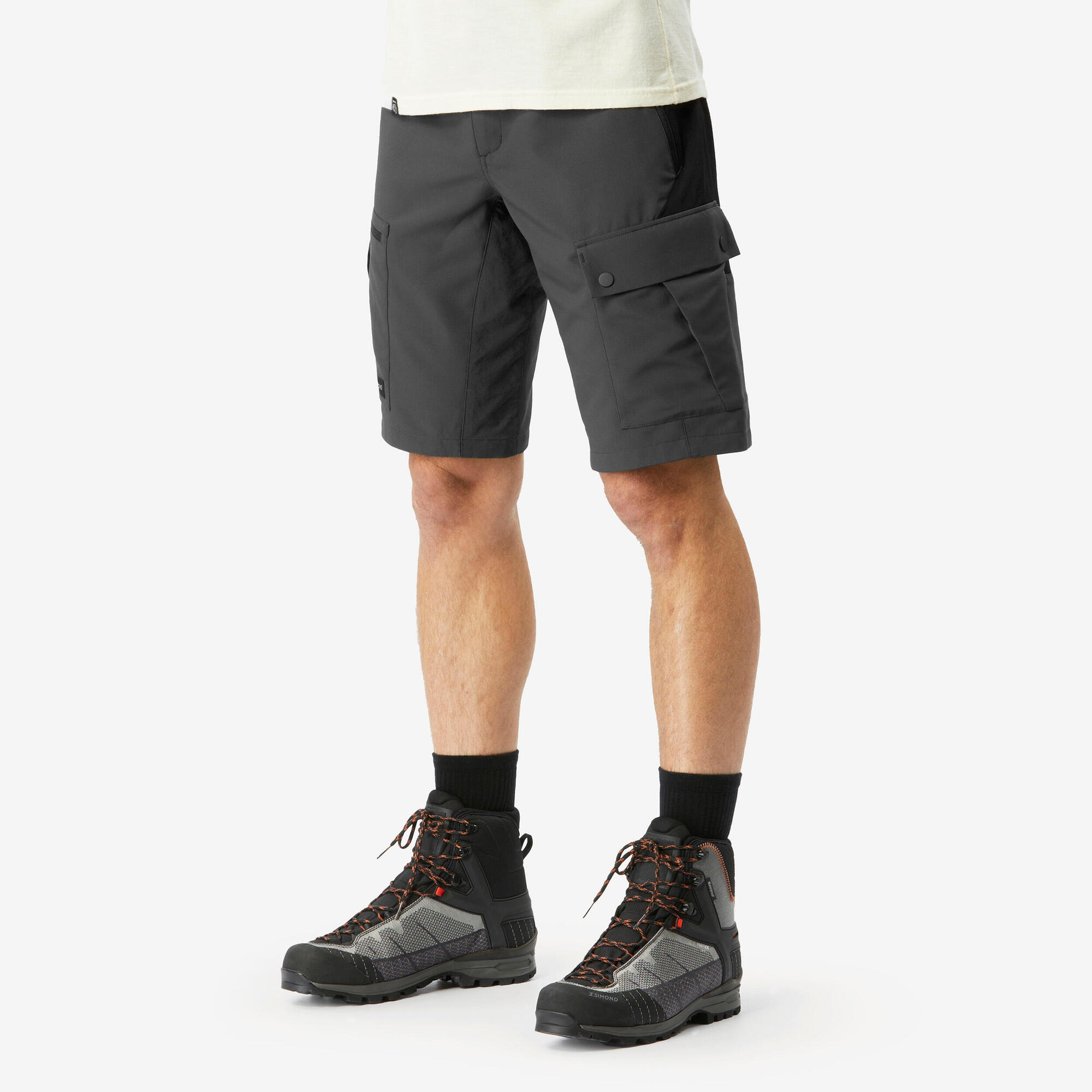 Decathlon | Short Masculino de Trekking MH500 Forclaz Simond Cinza