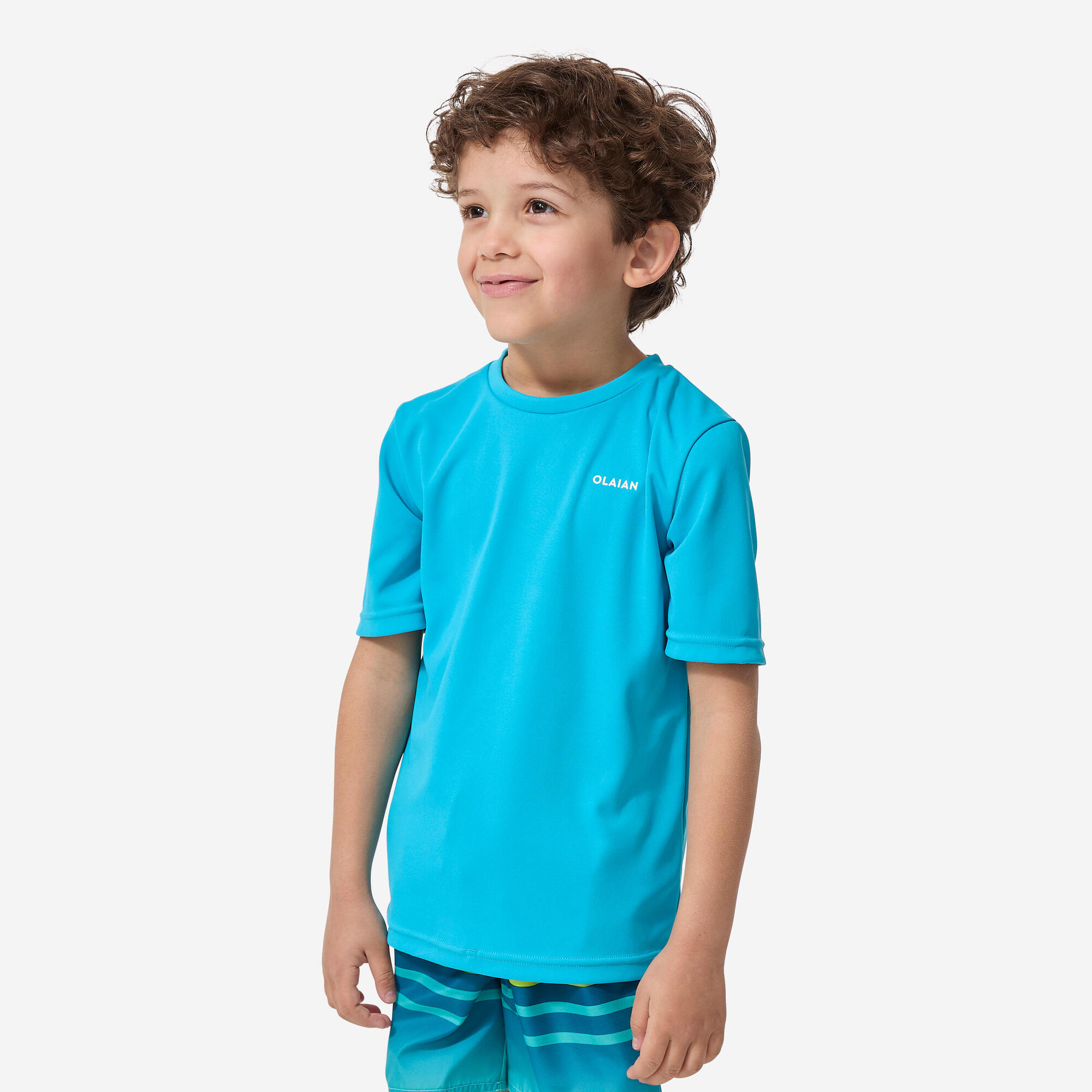 Encontraproduto.com.br - Camiseta Infantil de surf Top Solar Azul