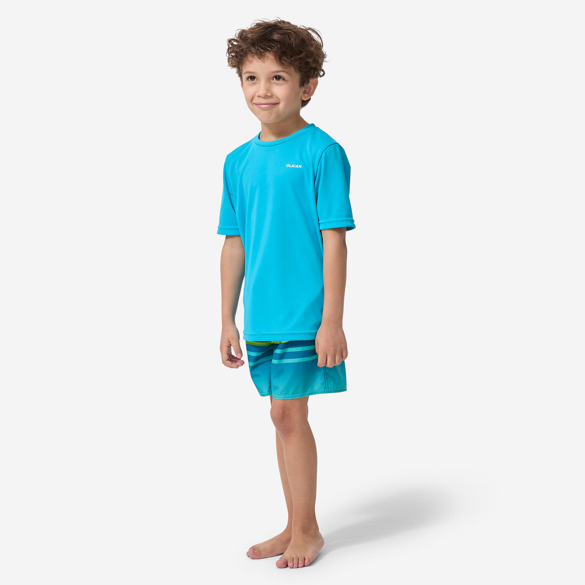 Encontraproduto.com.br - Camiseta Infantil de surf Top Solar Azul