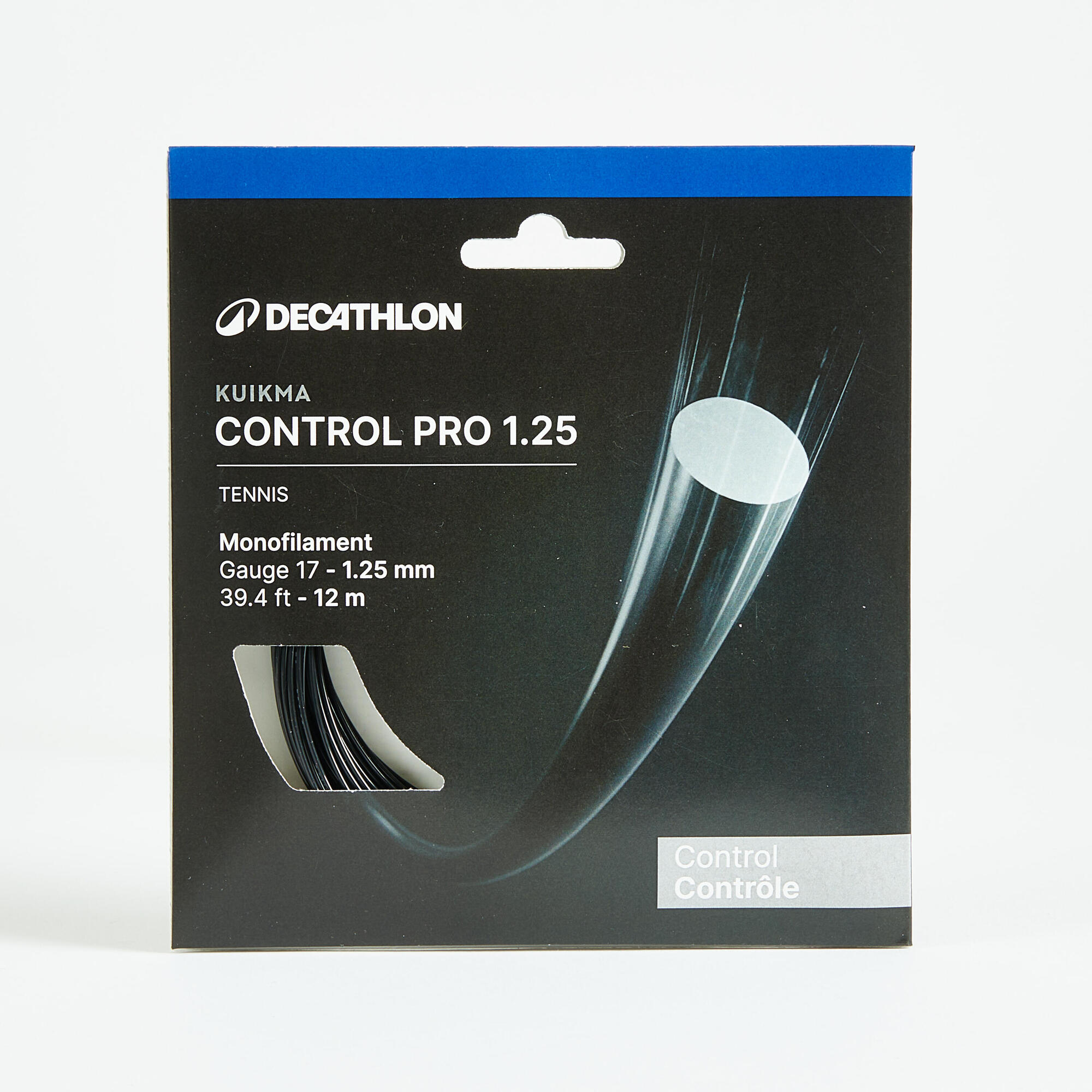 Corda de Tênis Monofilamento Control Pro 1.25mm Kuikma Preto