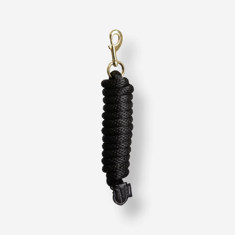 Corda de Condução para Cavalos 500 Fouganza Preto