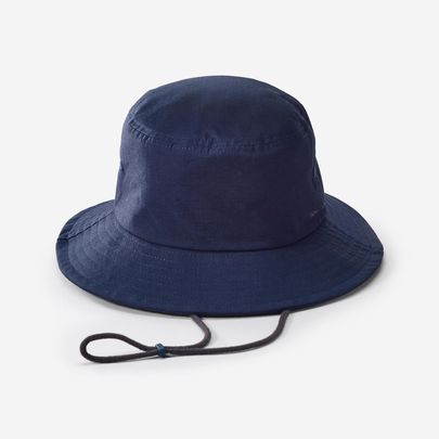 Chapéu Adulto de Trinlha e Trekking UV Hike 100 Forclaz Azul Marinho