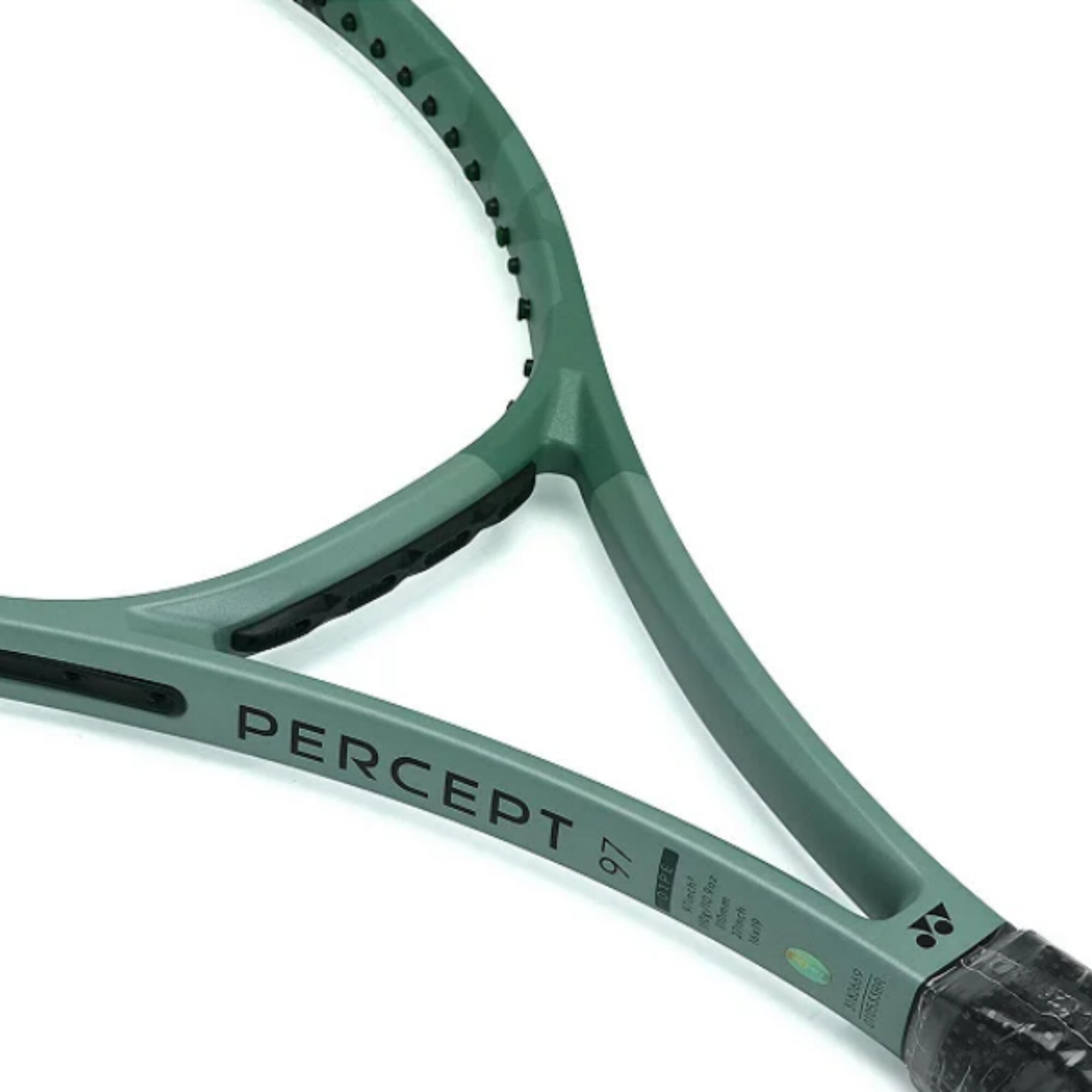 Decathlon | Raquete de Tênis Percept 97 L3 Yonex Preta Verde