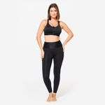 Top Feminino de Treino com Suporte Elevado Domyos Preto, preto, 3G