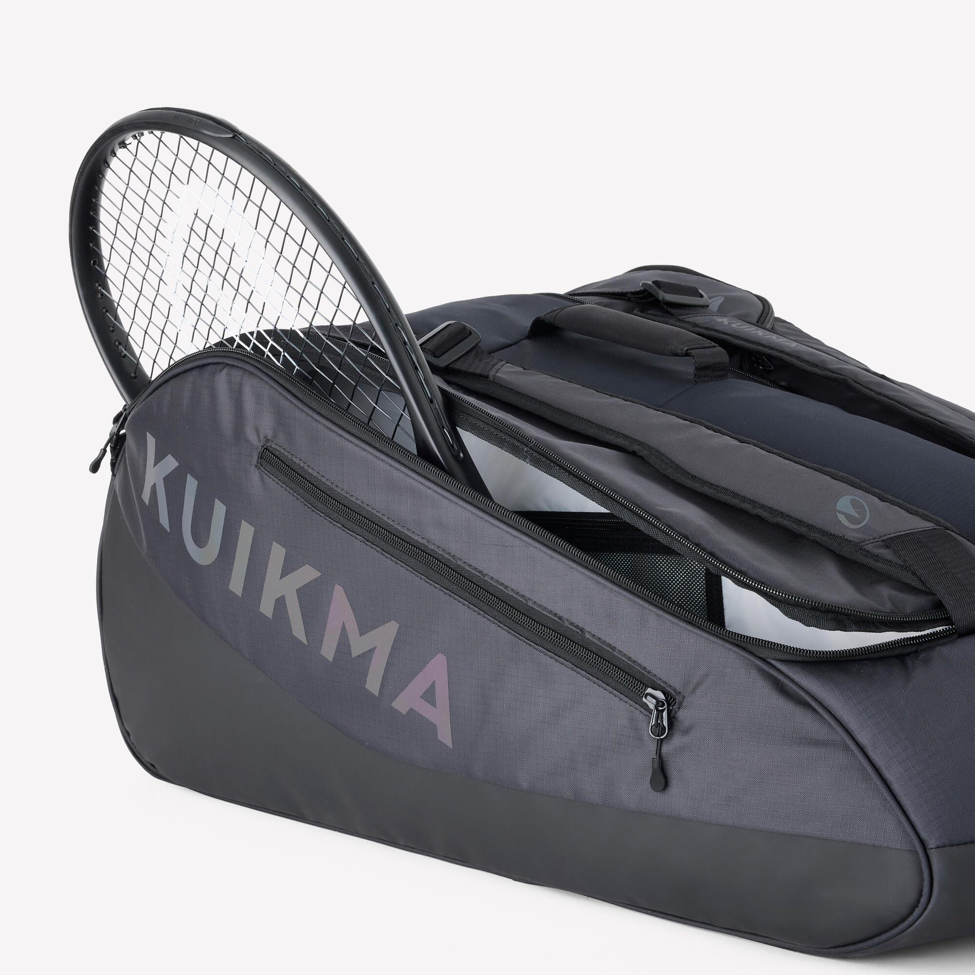 KYM☆ Decathlon | Raqueteira de Tênis 12R GG Pro Thermo Kuikma Preta