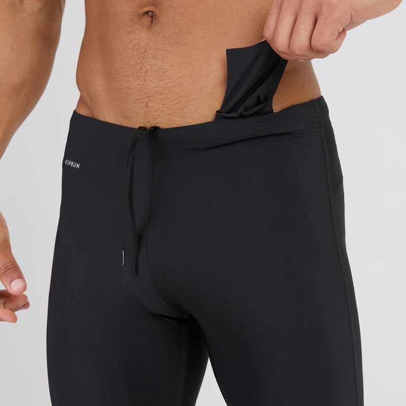Calça Masculina de Corrida Run Dry Tight Kalenji Preta, 3G
