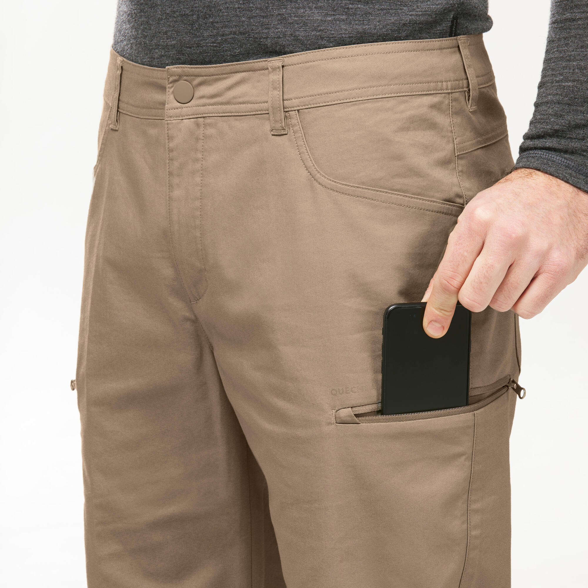 Decathlon | Calça Masculina de Trilha NH500 Quechua Bege