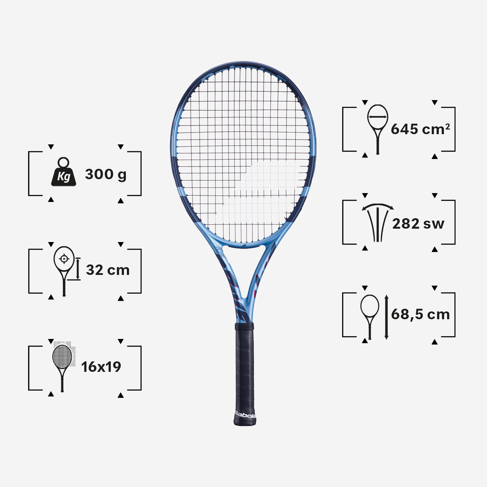 Decathlon | Raquete de Tênis Pure Drive Gen 11 300g Babolat Azul