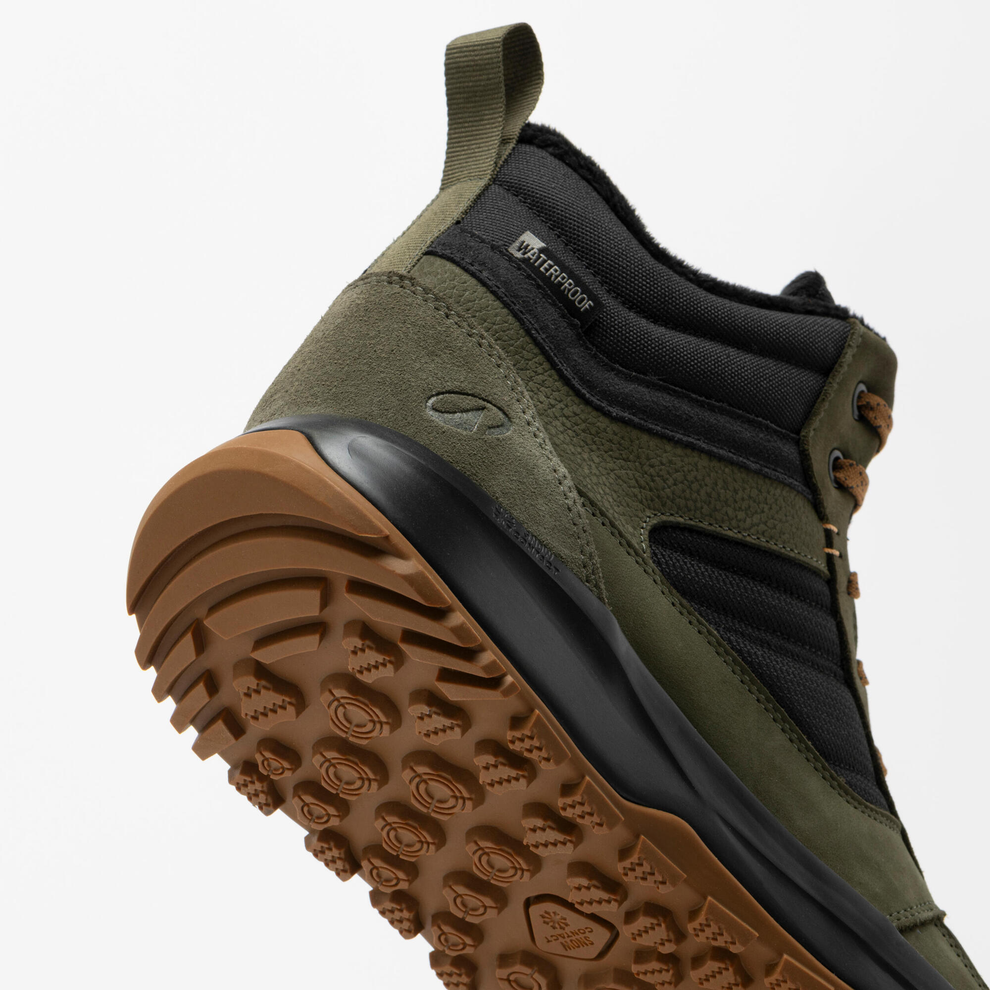 Decathlon | Botas de couro quentes para caminhada para homens