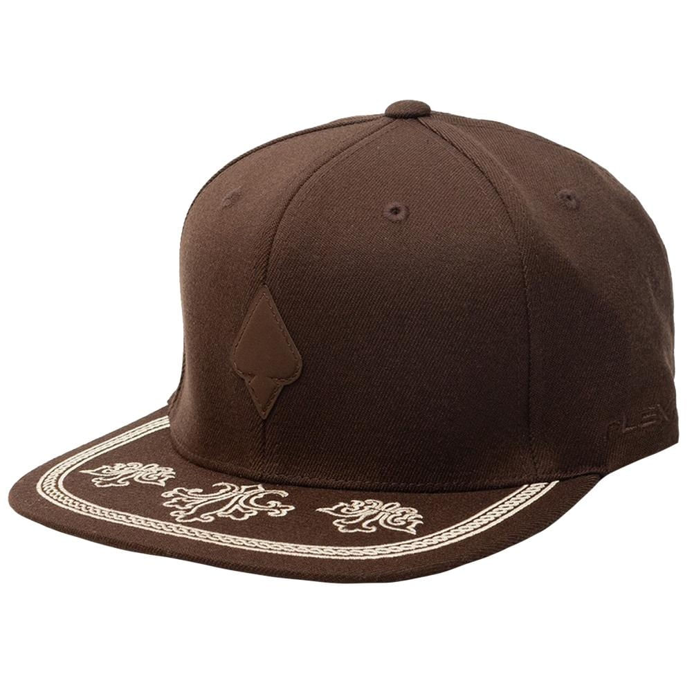 Boné MCD Aba Reta Blazon Fitão 1.10 Flexfit Marrom