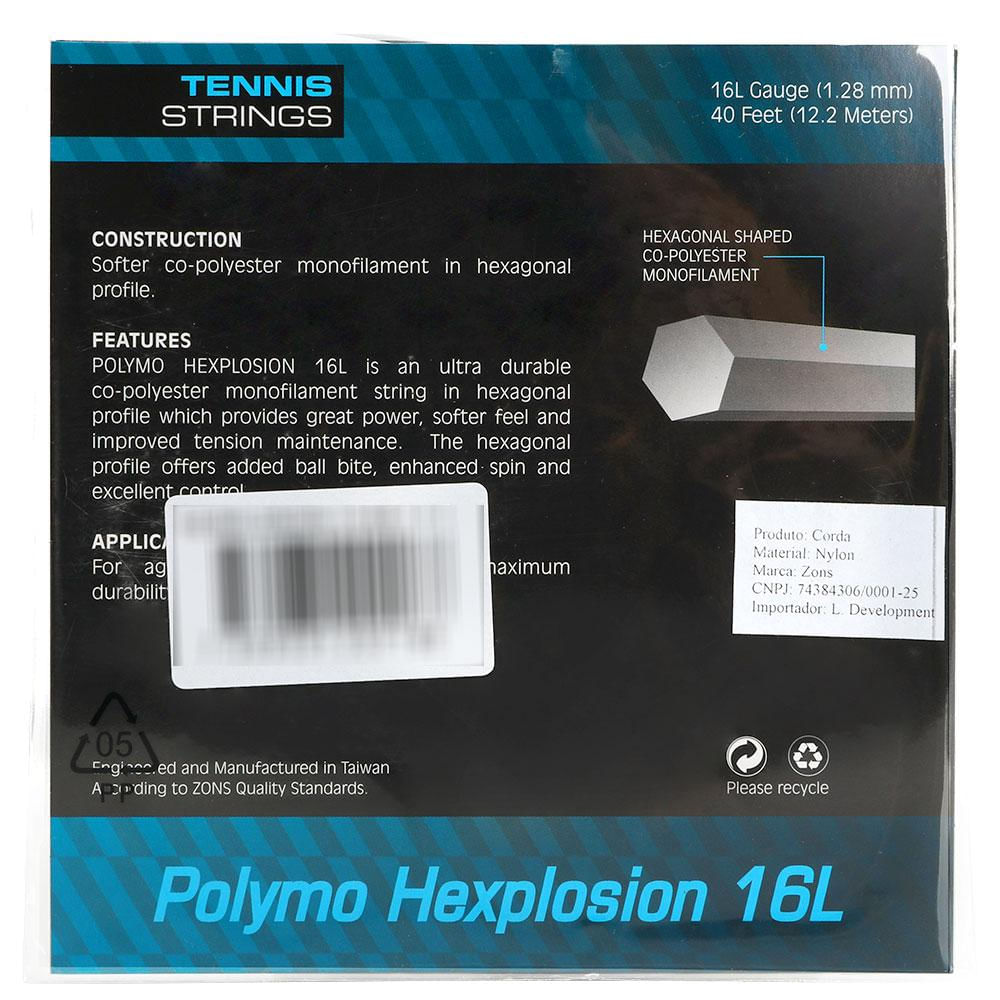 Decathlon | Corda Zons Hexplosion 16L 1.28mm Preta - Set Individual