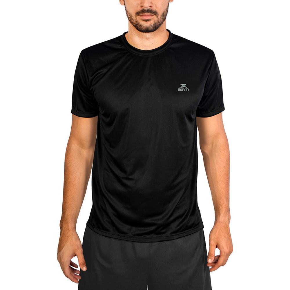 Camiseta Color Dry Workout Muvin Masculina Manga Curta Para Corrida, Caminhada e Academia