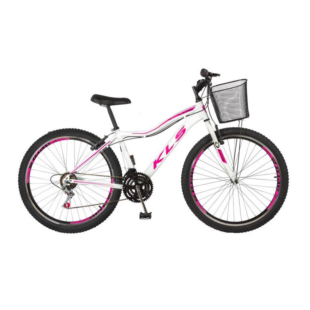Bicicleta Kls Sport Gold Aro 26 Rígida 21 Marchas - Branco/rosa