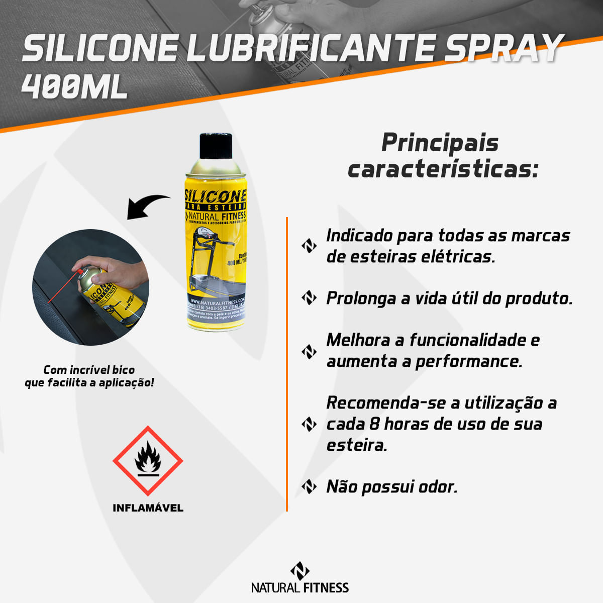 Spray siliconico lubrificante - Johnson Fitness Store