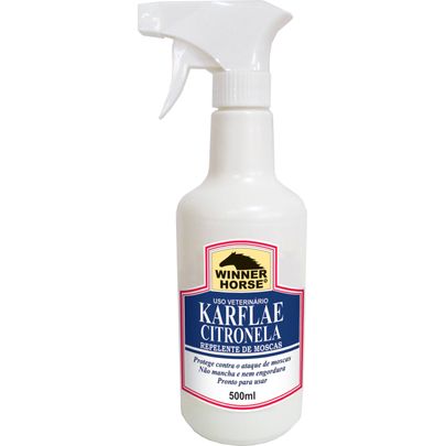 Repelente de Moscas Karflae Citronela 500ml Winner Horse Branco