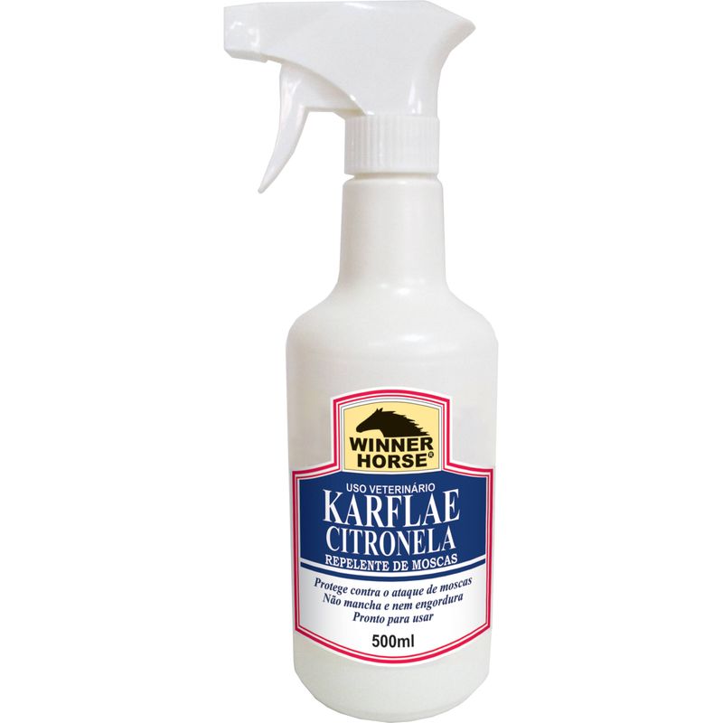 Repelente de Moscas Karflae Citronela 500ml Winner Horse Branco