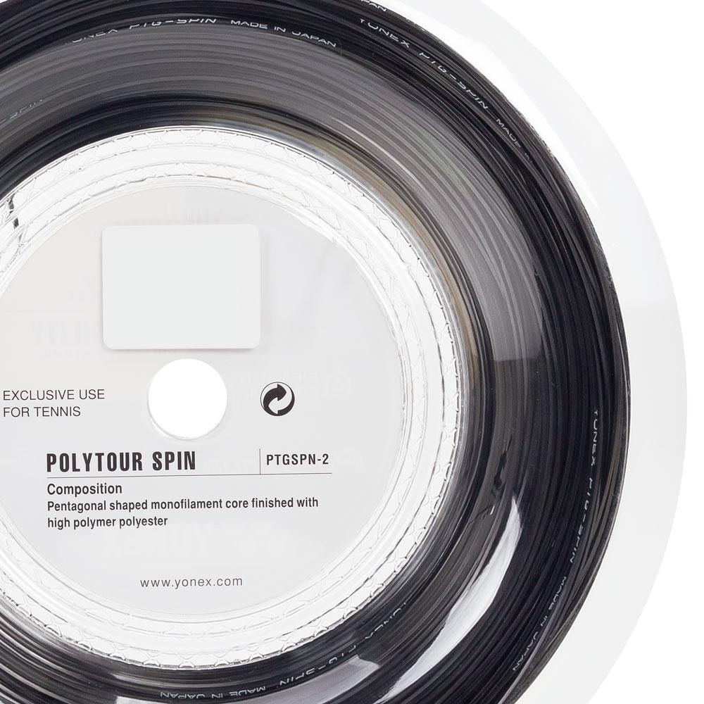 Decathlon | Corda Yonex PolyTour Spin 16L 1.25mm Preta - Rolo com